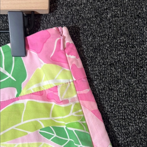 Vintage Lilly Pullitzer Tropical Pink and Green Women's Skirt, Womens 4 - Picture 6 of 8